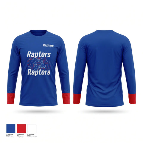 Long Sleeve Performance Shirt, Raptors, Baseball, Teamtime, Team time, sublimation, custom sports apparel, team uniforms, spirit wear, spiritwear, sports uniforms, custom shirts, team store, custom team store, fundraiser sports, apparel fundraiser