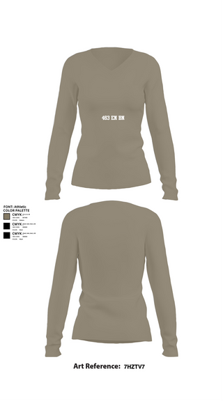 Womens Long Sleeve Vneck Shirt, 463 EN BN, , Teamtime, Team time, sublimation, custom sports apparel, team uniforms, spirit wear, spiritwear, sports uniforms, custom shirts, team store, custom team store, fundraiser sports, apparel fundraiser