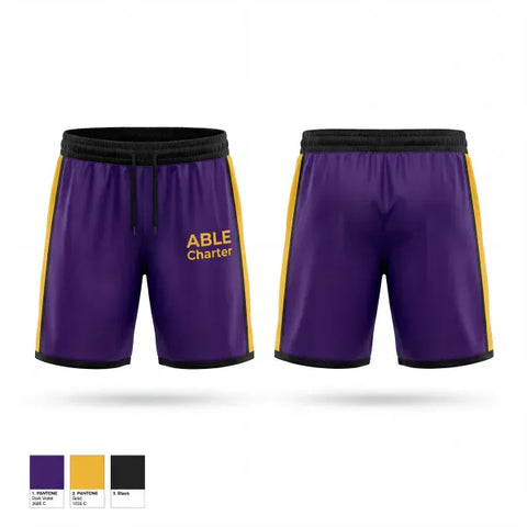 Athletic Shorts With Pockets, ABLE Charter, Men's Volleyball, Teamtime, Team time, sublimation, custom sports apparel, team uniforms, spirit wear, spiritwear, sports uniforms, custom shirts, team store, custom team store, fundraiser sports, apparel fundraiser