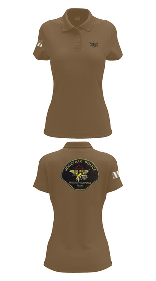 Womens Short Sleeve Performance Polo, Roseville E.R.T., , Teamtime, Team time, sublimation, custom sports apparel, team uniforms, spirit wear, spiritwear, sports uniforms, custom shirts, team store, custom team store, fundraiser sports, apparel fundraiser