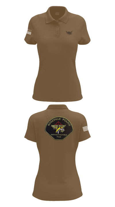 Roseville E.R.T. 91659020 Women's Short Sleeve Performance Polo  - 14