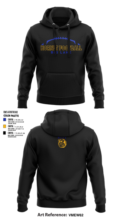 Big Lake Hornets Football 8189635 Hoodie - 1