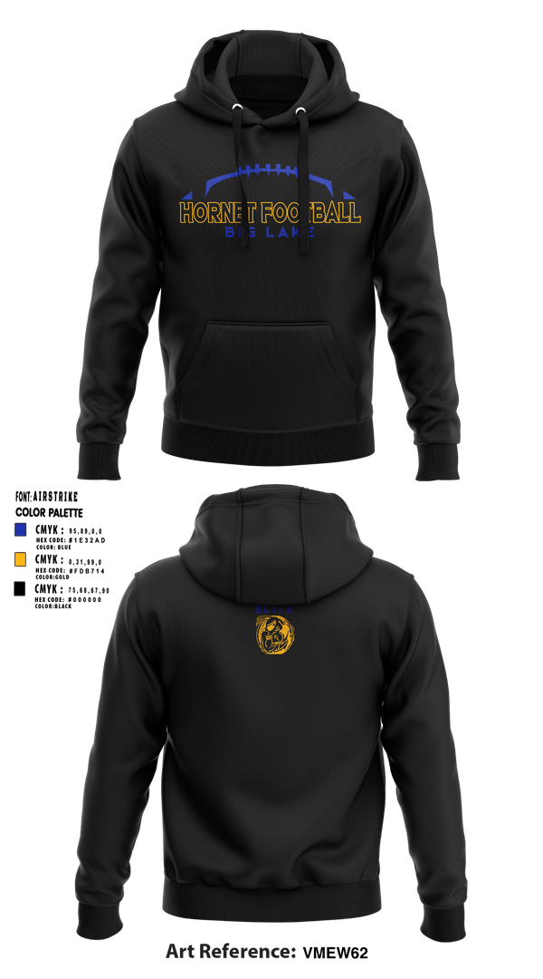 Hoodie, Big Lake Hornets Football, , Teamtime, Team time, sublimation, custom sports apparel, team uniforms, spirit wear, spiritwear, sports uniforms, custom shirts, team store, custom team store, fundraiser sports, apparel fundraiser