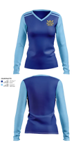 Blue collar ballers 92200108 Women's Long Sleeve V-neck Shirt - 21