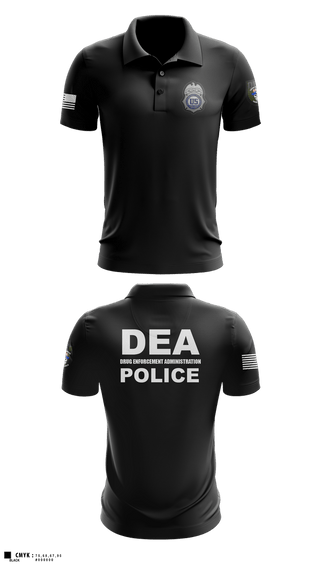 Short Sleeve Performance Polo, DEA DC 45, Police, Teamtime, Team time, sublimation, custom sports apparel, team uniforms, spirit wear, spiritwear, sports uniforms, custom shirts, team store, custom team store, fundraiser sports, apparel fundraiser