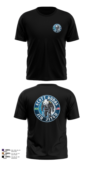 Scott Audas Jiu Jitsu 35907331 Short Sleeve Rash Guard Shirt - 1