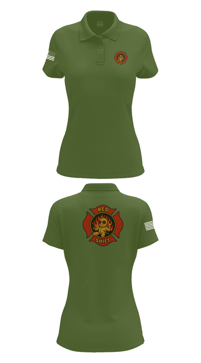 City of Lake Geneva Fire Department 76395935 Women's Short Sleeve Performance Polo  - 55