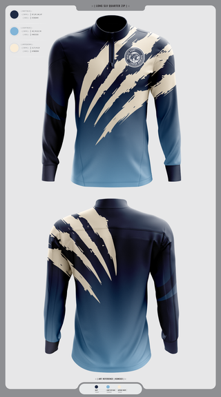Quarter Zip Jacket, North Port Jr Bobcats, , Teamtime, Team time, sublimation, custom sports apparel, team uniforms, spirit wear, spiritwear, sports uniforms, custom shirts, team store, custom team store, fundraiser sports, apparel fundraiser