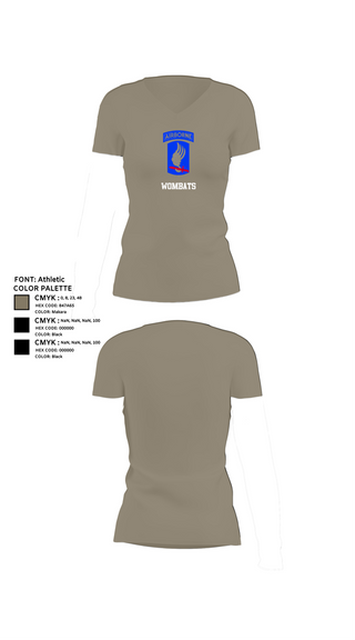 Womens Short Sleeve Vneck Shirt, Wombats, , Teamtime, Team time, sublimation, custom sports apparel, team uniforms, spirit wear, spiritwear, sports uniforms, custom shirts, team store, custom team store, fundraiser sports, apparel fundraiser