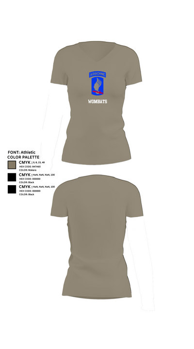 Wombats 19106306 Women's Short Sleeve V-neck Shirt - 64