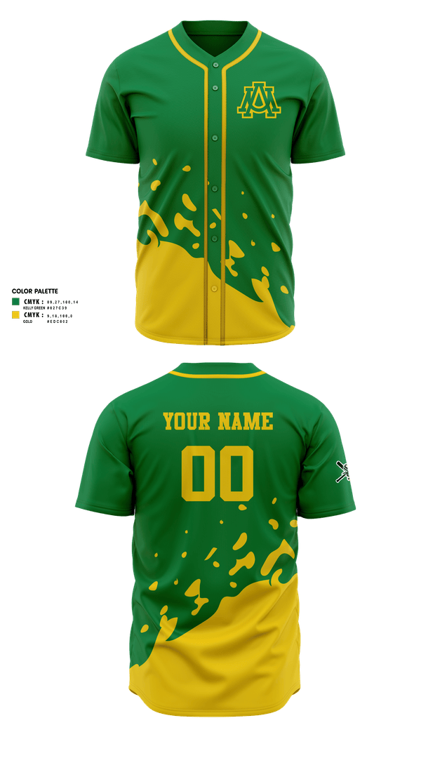 Full Button Baseball Jersey, AUM, Softball, Teamtime, Team time, sublimation, custom sports apparel, team uniforms, spirit wear, spiritwear, sports uniforms, custom shirts, team store, custom team store, fundraiser sports, apparel fundraiser