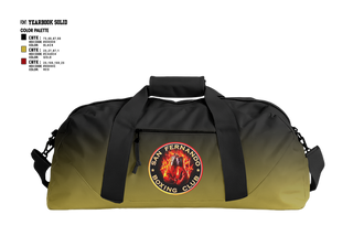 Duffle Bag, San Fernando Boxing Club, Spirit Store, Teamtime, Team time, sublimation, custom sports apparel, team uniforms, spirit wear, spiritwear, sports uniforms, custom shirts, team store, custom team store, fundraiser sports, apparel fundraiser