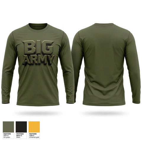 Long Sleeve Performance Shirt, BIG ARMY, , Teamtime, Team time, sublimation, custom sports apparel, team uniforms, spirit wear, spiritwear, sports uniforms, custom shirts, team store, custom team store, fundraiser sports, apparel fundraiser