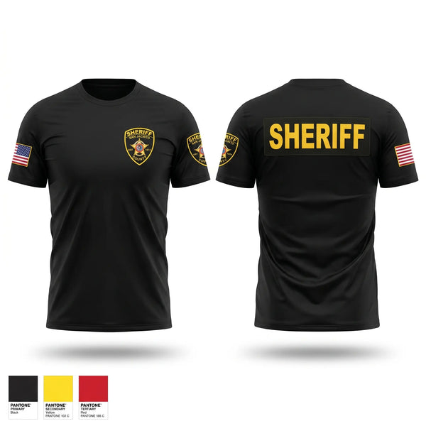 Short Sleeve Performance Shirt, San Jacinto County Sheriff's Office, Police, Teamtime, Team time, sublimation, custom sports apparel, team uniforms, spirit wear, spiritwear, sports uniforms, custom shirts, team store, custom team store, fundraiser sports, apparel fundraiser