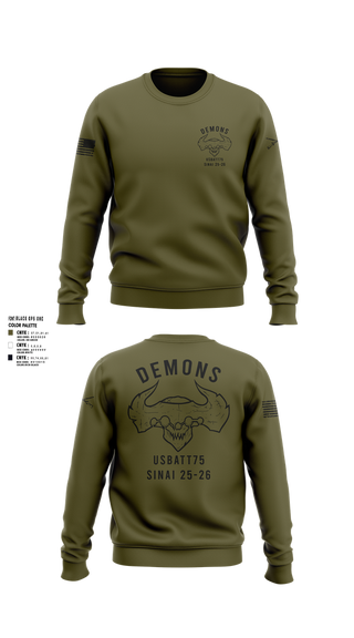Crew Neck Sweatshirt, D-co 1-173 1st PLT, , Teamtime, Team time, sublimation, custom sports apparel, team uniforms, spirit wear, spiritwear, sports uniforms, custom shirts, team store, custom team store, fundraiser sports, apparel fundraiser