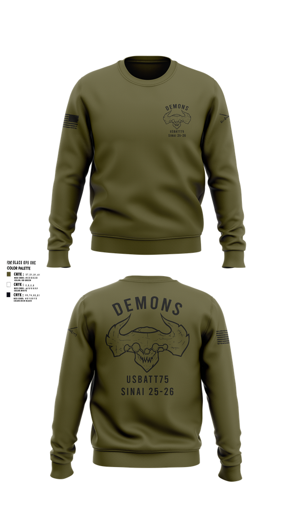 Crew Neck Sweatshirt, D-co 1-173 1st PLT, , Teamtime, Team time, sublimation, custom sports apparel, team uniforms, spirit wear, spiritwear, sports uniforms, custom shirts, team store, custom team store, fundraiser sports, apparel fundraiser
