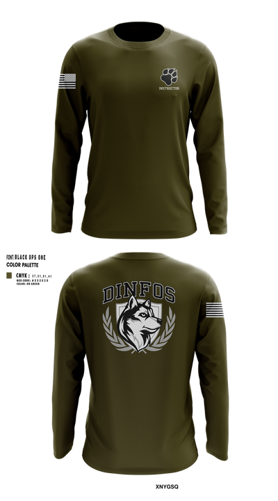 DINFOS 37015122 Long Sleeve Performance Shirt 150