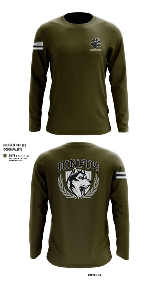Long Sleeve Performance Shirt, DINFOS, Army, Teamtime, Team time, sublimation, custom sports apparel, team uniforms, spirit wear, spiritwear, sports uniforms, custom shirts, team store, custom team store, fundraiser sports, apparel fundraiser