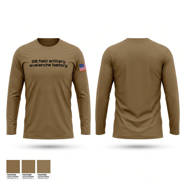 Long Sleeve Performance Shirt, 2-8 field artillery avalanche battery, Army, Teamtime, Team time, sublimation, custom sports apparel, team uniforms, spirit wear, spiritwear, sports uniforms, custom shirts, team store, custom team store, fundraiser sports, apparel fundraiser