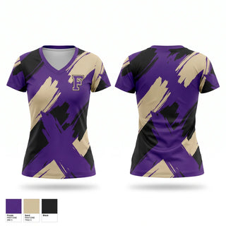 Womens Short Sleeve Vneck Shirt, Fowlerville Gladiators, Baseball, Teamtime, Team time, sublimation, custom sports apparel, team uniforms, spirit wear, spiritwear, sports uniforms, custom shirts, team store, custom team store, fundraiser sports, apparel fundraiser