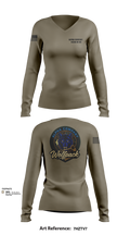 Alpha Company, 742nd MI BN 30113314 Women's Long Sleeve V-neck Shirt - 102