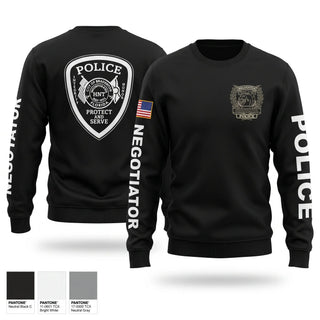 Crew Neck Sweatshirt, HNT, Police, Teamtime, Team time, sublimation, custom sports apparel, team uniforms, spirit wear, spiritwear, sports uniforms, custom shirts, team store, custom team store, fundraiser sports, apparel fundraiser
