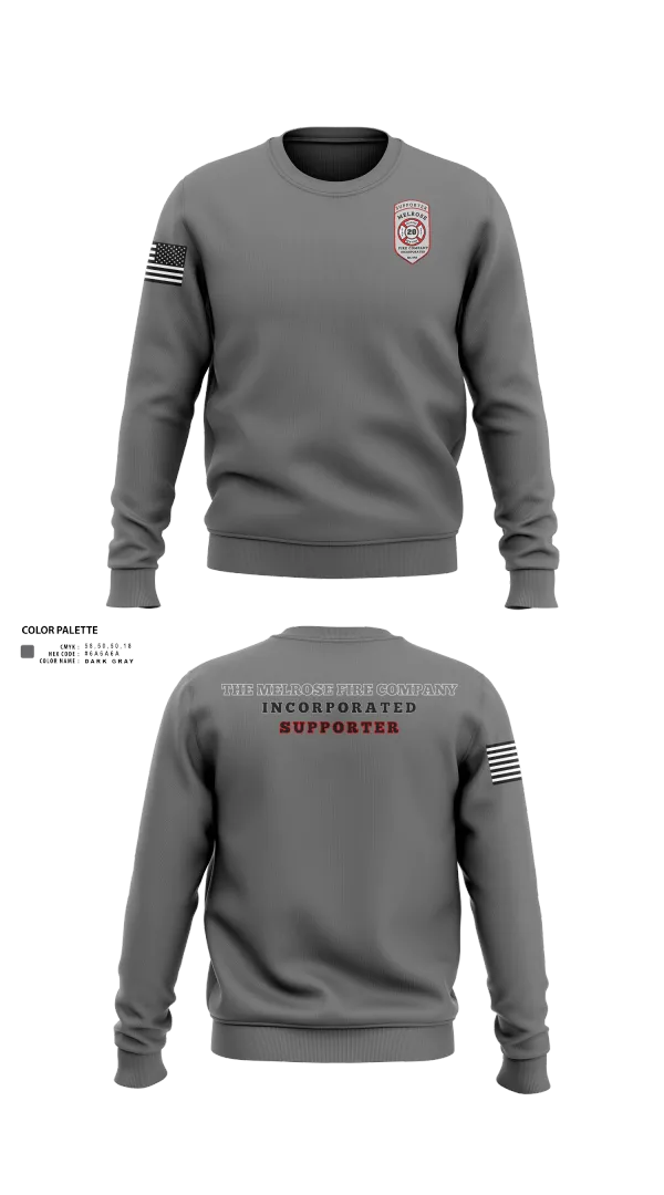 Crew Neck Sweatshirt, The Melrose Fire Company Incorporated, , Teamtime, Team time, sublimation, custom sports apparel, team uniforms, spirit wear, spiritwear, sports uniforms, custom shirts, team store, custom team store, fundraiser sports, apparel fundraiser