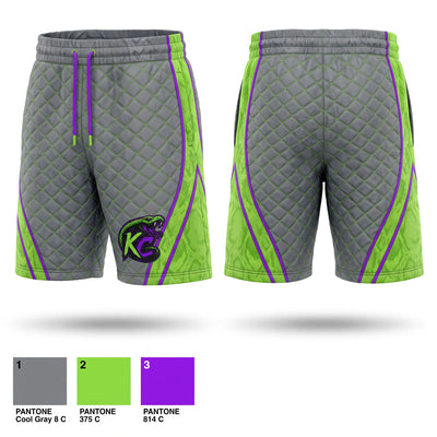KC Cobras Athletic Shorts With Pockets - 1