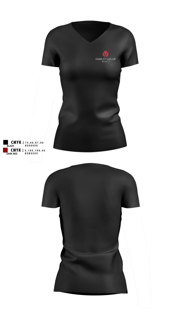 Womens Short Sleeve Vneck Shirt, Keller Williams realty, , Teamtime, Team time, sublimation, custom sports apparel, team uniforms, spirit wear, spiritwear, sports uniforms, custom shirts, team store, custom team store, fundraiser sports, apparel fundraiser