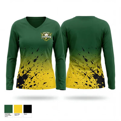 Thunder 35968861 Women's Long Sleeve V-neck Shirt - 1_1