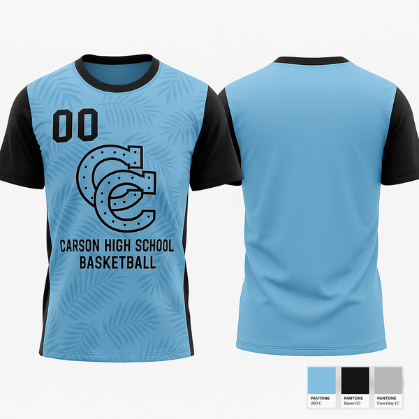 Short Sleeve Performance Shirt, Carson High School Basketball, Women's Basketball, Teamtime, Team time, sublimation, custom sports apparel, team uniforms, spirit wear, spiritwear, sports uniforms, custom shirts, team store, custom team store, fundraiser sports, apparel fundraiser
