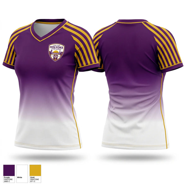 Womens Short Sleeve Vneck Shirt, United Holyoke Futbol Academy, Women's Soccer, Teamtime, Team time, sublimation, custom sports apparel, team uniforms, spirit wear, spiritwear, sports uniforms, custom shirts, team store, custom team store, fundraiser sports, apparel fundraiser