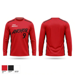 Long Sleeve Performance Shirt, Red Raiders, Softball, Teamtime, Team time, sublimation, custom sports apparel, team uniforms, spirit wear, spiritwear, sports uniforms, custom shirts, team store, custom team store, fundraiser sports, apparel fundraiser