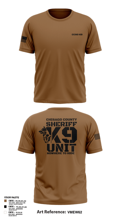 Chisago County K9 Unit 88074556 Short Sleeve Performance Shirt - 105