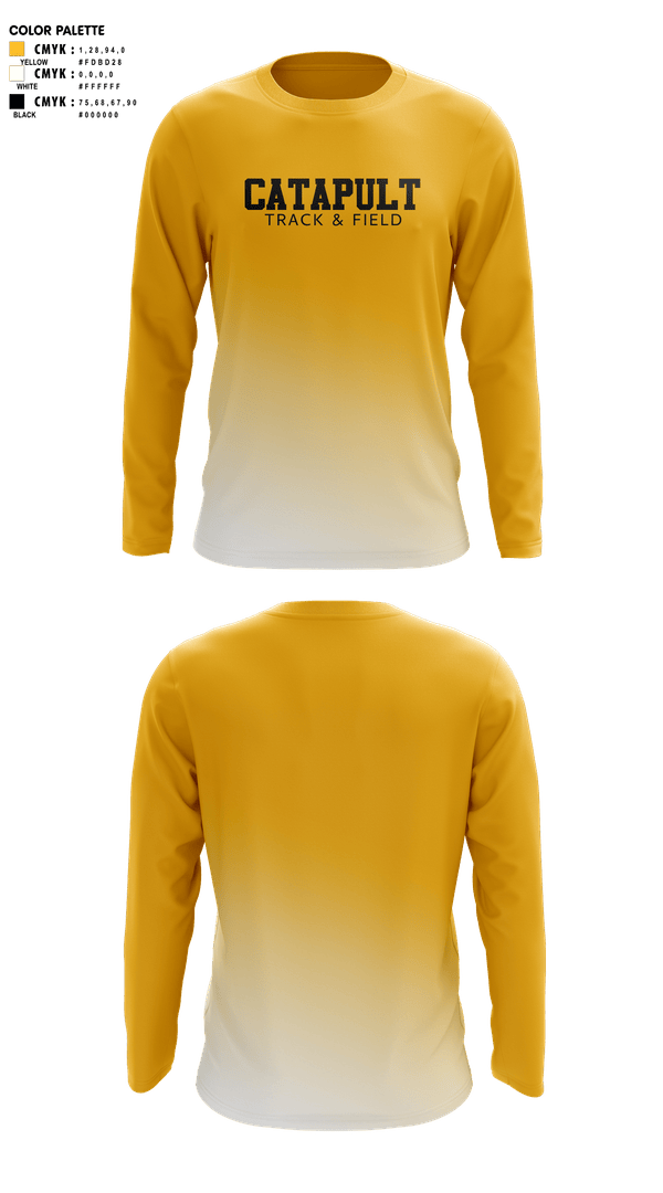 Long Sleeve Performance Shirt, Catapult Track & Field, Track & Field, Teamtime, Team time, sublimation, custom sports apparel, team uniforms, spirit wear, spiritwear, sports uniforms, custom shirts, team store, custom team store, fundraiser sports, apparel fundraiser