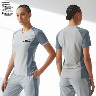 Womens Short Sleeve Vneck Shirt, Fuego, Fire and Forestry, , Teamtime, Team time, sublimation, custom sports apparel, team uniforms, spirit wear, spiritwear, sports uniforms, custom shirts, team store, custom team store, fundraiser sports, apparel fundraiser