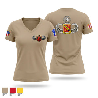Womens Short Sleeve Vneck Shirt, 4-319 AFAR, Assassin Battery, Army, Teamtime, Team time, sublimation, custom sports apparel, team uniforms, spirit wear, spiritwear, sports uniforms, custom shirts, team store, custom team store, fundraiser sports, apparel fundraiser