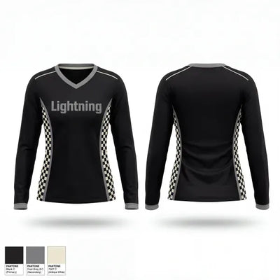 Lightning 65446816 Women's Long Sleeve V-neck Shirt - 1