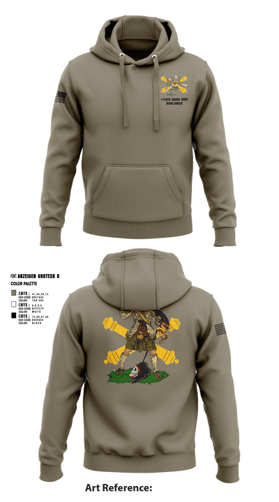 Bravo 1-119th FA 38934008 Hoodie - 5