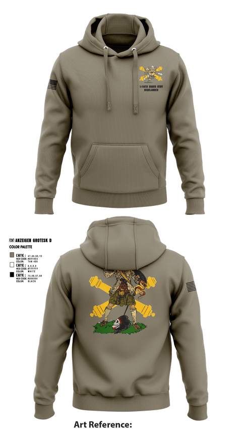 Hoodie, Bravo 1-119th FA, , Teamtime, Team time, sublimation, custom sports apparel, team uniforms, spirit wear, spiritwear, sports uniforms, custom shirts, team store, custom team store, fundraiser sports, apparel fundraiser