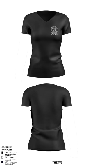 Womens Short Sleeve Vneck Shirt, Ocean City Police Department CNT, Police, Teamtime, Team time, sublimation, custom sports apparel, team uniforms, spirit wear, spiritwear, sports uniforms, custom shirts, team store, custom team store, fundraiser sports, apparel fundraiser