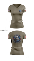 East Baton Rouge Parish Dive & Rescue Team Women's Short Sleeve V-neck Shirt - 9