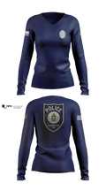 Ellwood city police 80330688 Women's Long Sleeve V-neck Shirt - 100