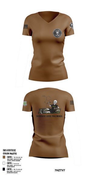 Womens Short Sleeve Vneck Shirt, 1-37 AR, Army, Teamtime, Team time, sublimation, custom sports apparel, team uniforms, spirit wear, spiritwear, sports uniforms, custom shirts, team store, custom team store, fundraiser sports, apparel fundraiser