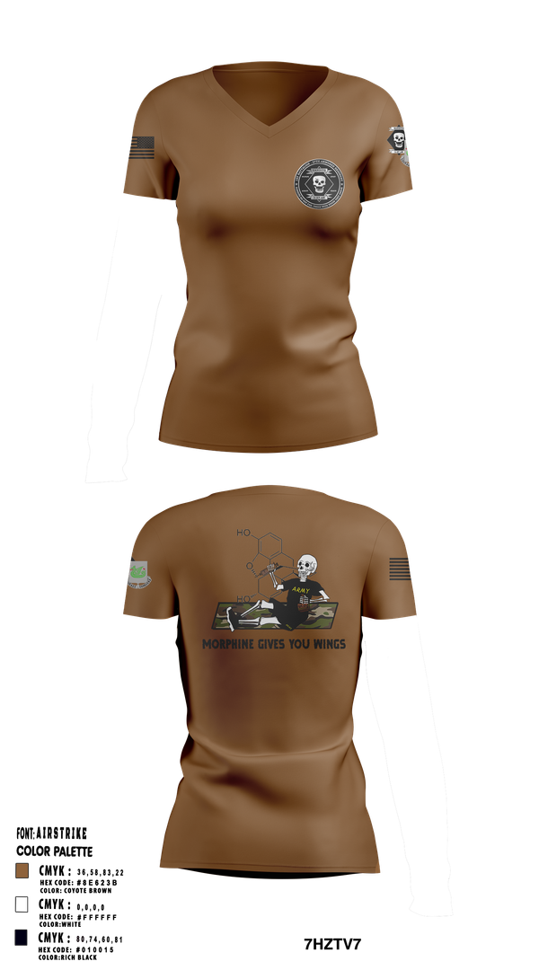 Womens Short Sleeve Vneck Shirt, 1-37 AR, Army, Teamtime, Team time, sublimation, custom sports apparel, team uniforms, spirit wear, spiritwear, sports uniforms, custom shirts, team store, custom team store, fundraiser sports, apparel fundraiser