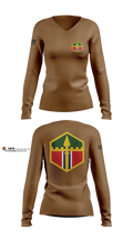 350th engineer company 67180799 Women's Long Sleeve V-neck Shirt - 1
