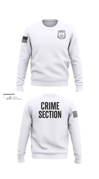 Crew Neck Sweatshirt, 5th PCT Crime Section, , Teamtime, Team time, sublimation, custom sports apparel, team uniforms, spirit wear, spiritwear, sports uniforms, custom shirts, team store, custom team store, fundraiser sports, apparel fundraiser