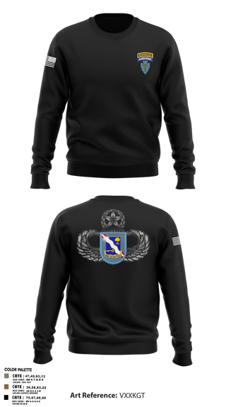 Crew Neck Sweatshirt, 1-143rd airborne infantry regiment, , Teamtime, Team time, sublimation, custom sports apparel, team uniforms, spirit wear, spiritwear, sports uniforms, custom shirts, team store, custom team store, fundraiser sports, apparel fundraiser