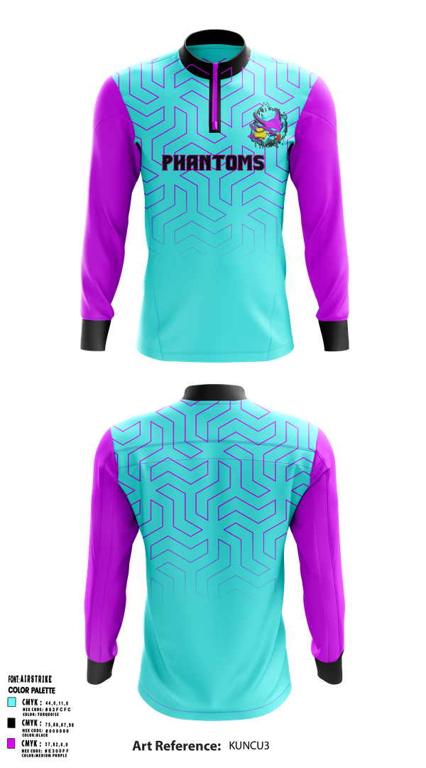 Quarter Zip Jacket, Phantoms, Baseball, Teamtime, Team time, sublimation, custom sports apparel, team uniforms, spirit wear, spiritwear, sports uniforms, custom shirts, team store, custom team store, fundraiser sports, apparel fundraiser