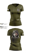 American Enforcement Agency 60396628 Women's Short Sleeve V-neck Shirt - 101
